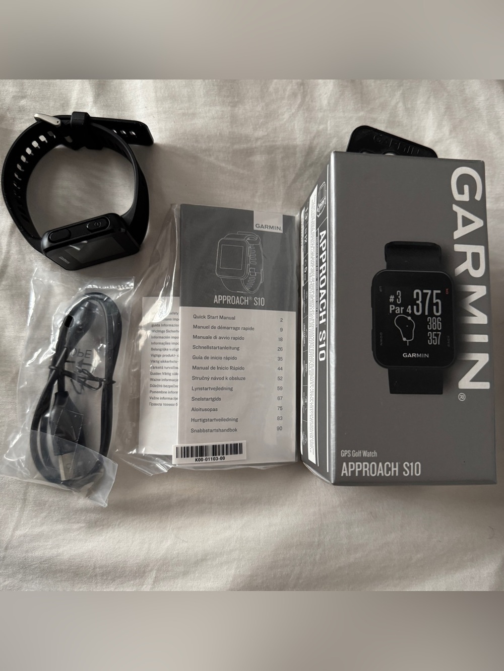 garmin Approach S10 GPS Golf Watch - Black